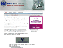 Tablet Screenshot of nimeschmachinery.com